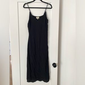 Wilfred Free black slip dress